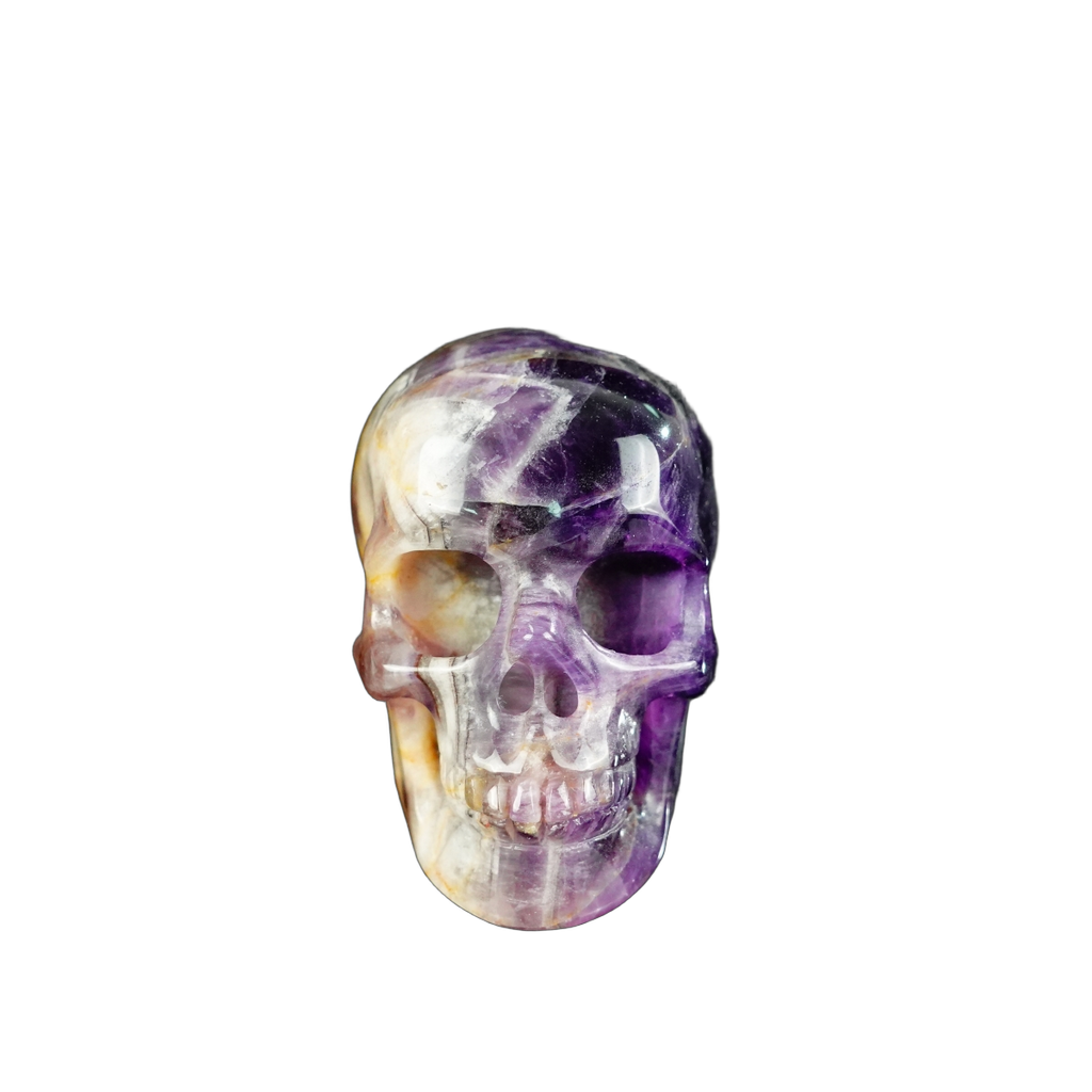 2.2" Amethyst Crystal Skull Carving - Unique Piece #AM06