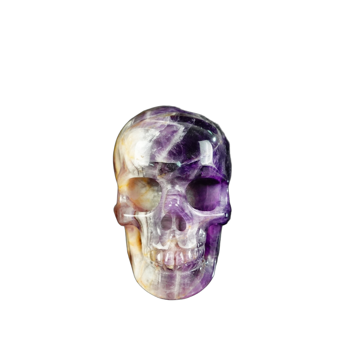 2.2" Amethyst Crystal Skull Carving - Unique Piece #AM06