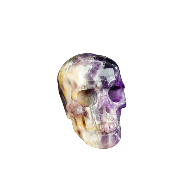 2.2" Amethyst Crystal Skull Carving - Unique Piece #AM06 - alternate view