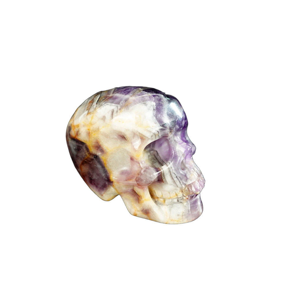 2.2" Amethyst Crystal Skull Carving - Unique Piece #AM06