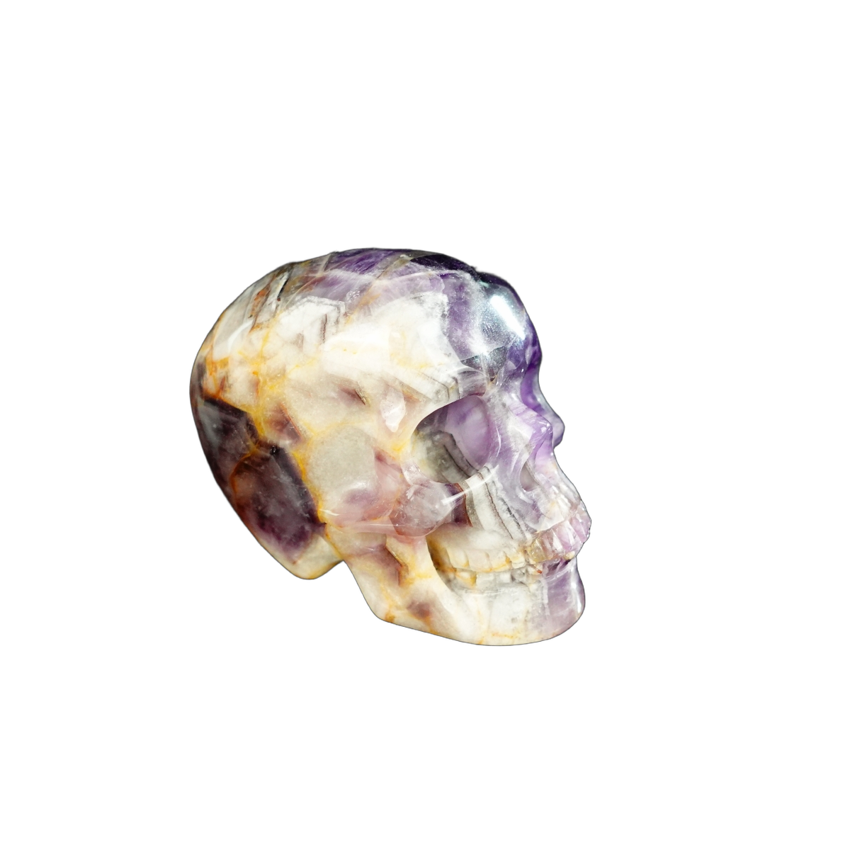 2.2" Amethyst Crystal Skull Carving - Unique Piece #AM06