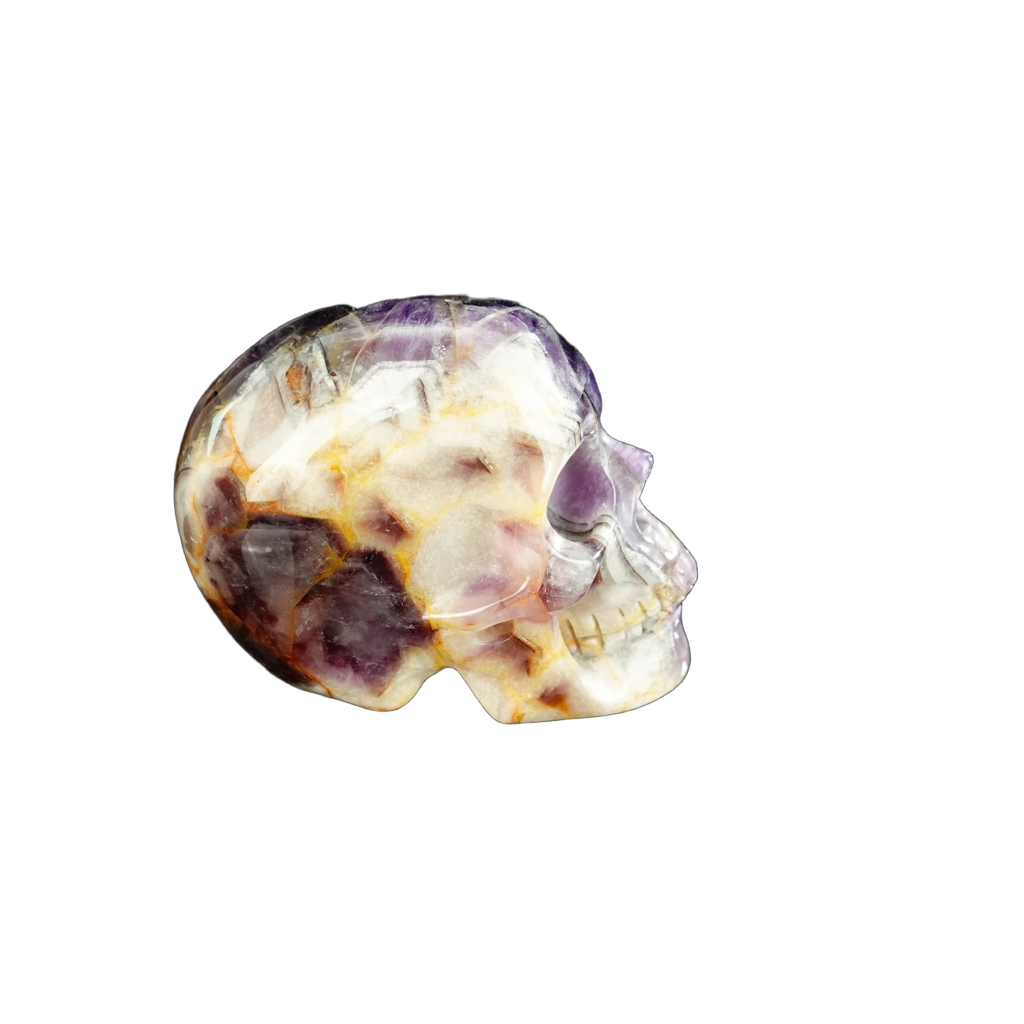 2.2" Amethyst Crystal Skull Carving - Unique Piece #AM06