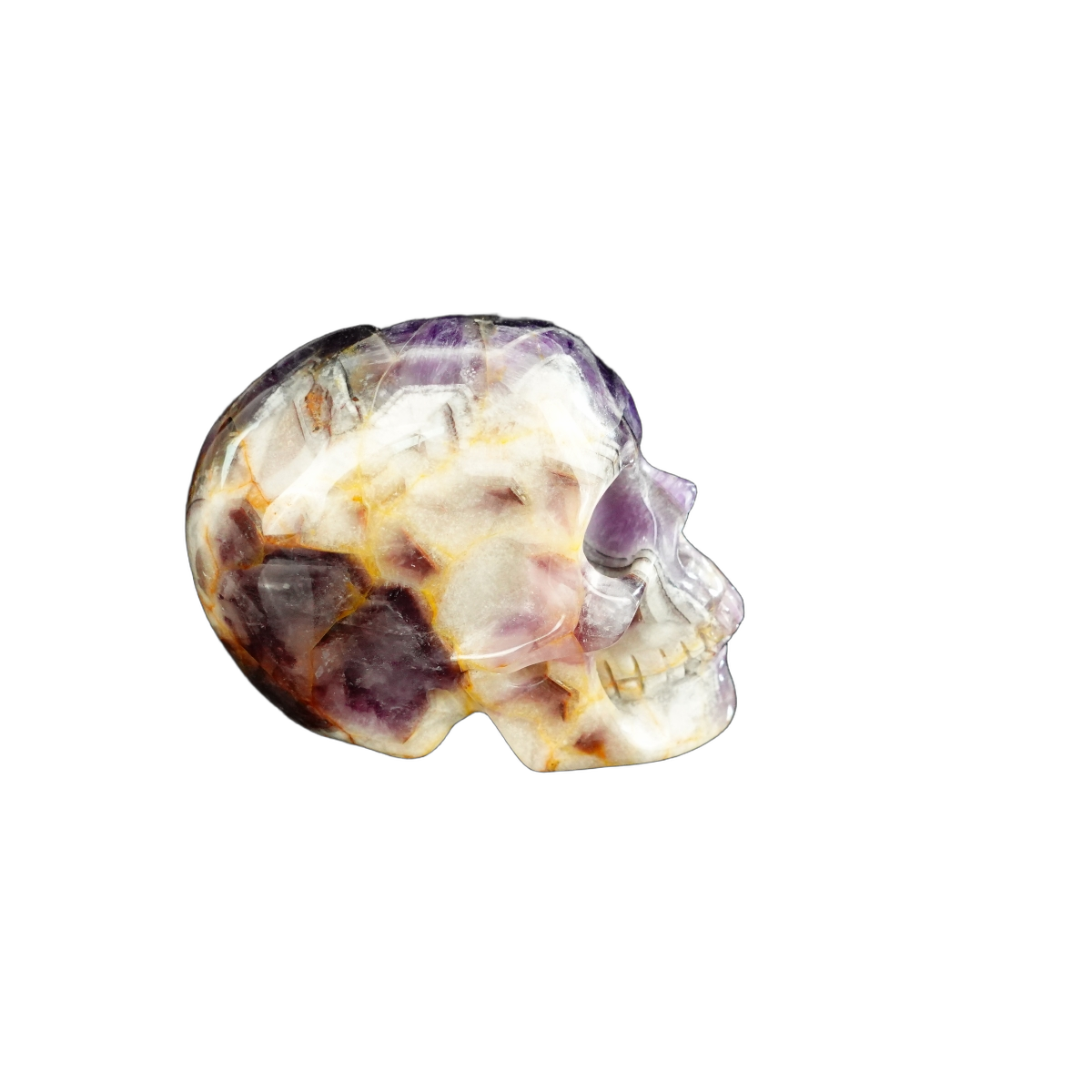 2.2" Amethyst Crystal Skull Carving - Unique Piece #AM06