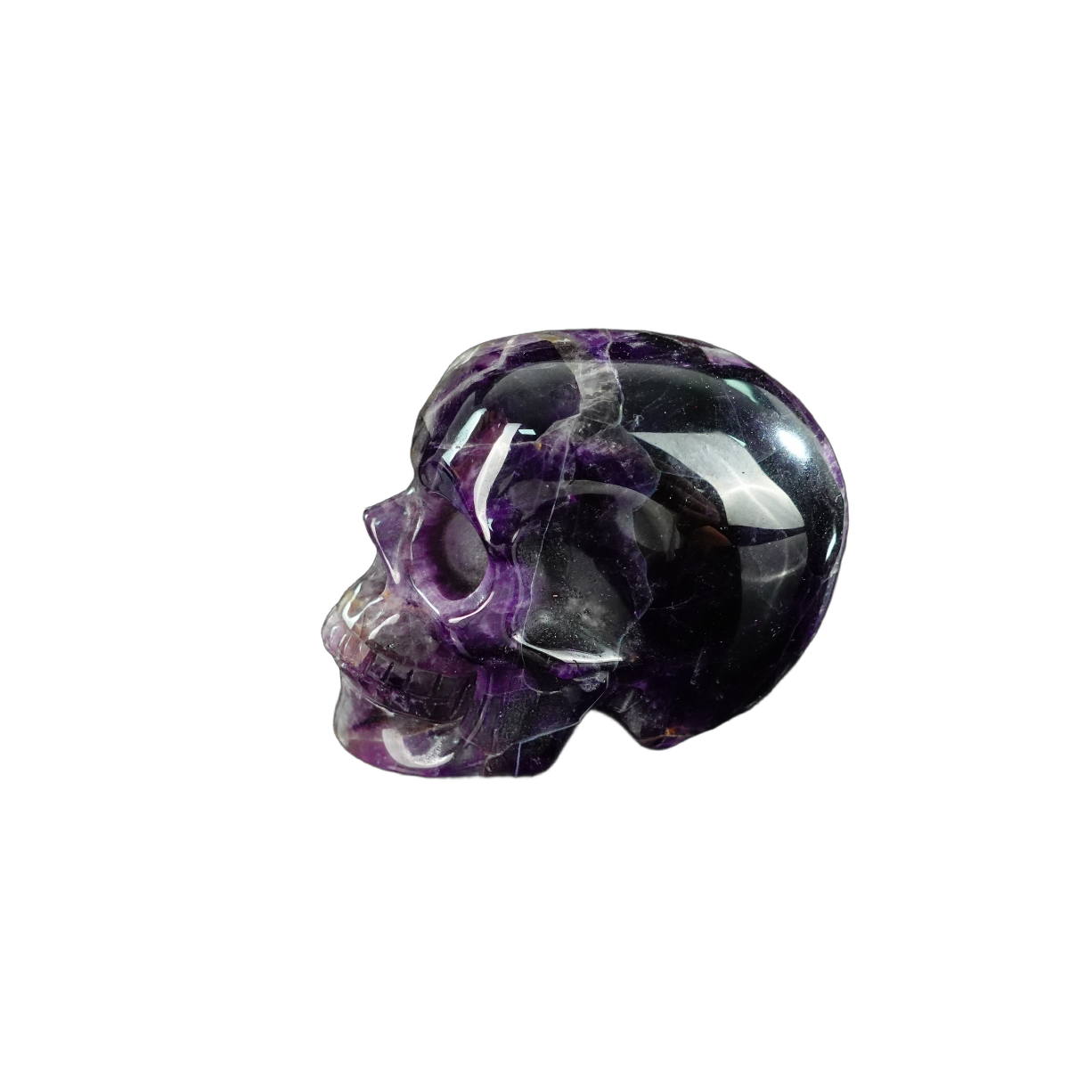 2.2" Amethyst Crystal Skull Carving - Unique Piece #AM06