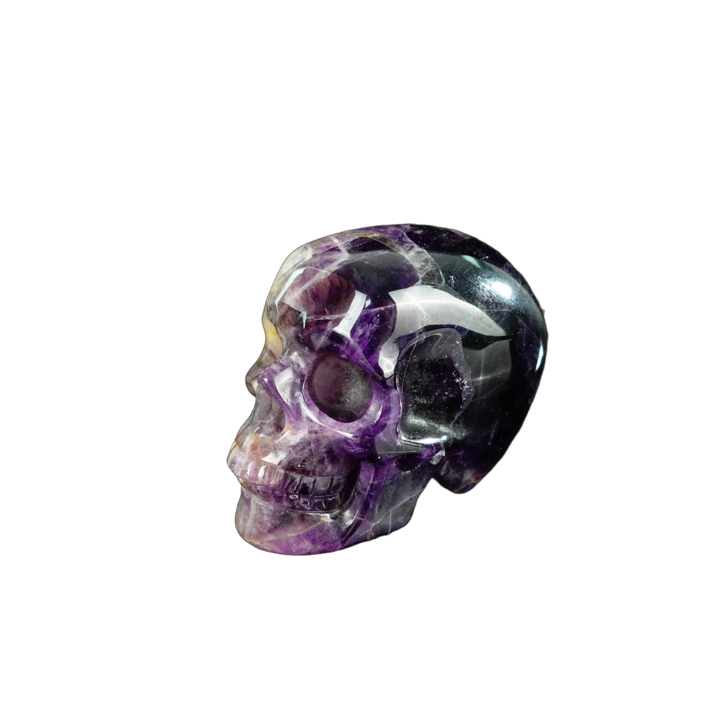2.2" Amethyst Crystal Skull Carving - Unique Piece #AM06
