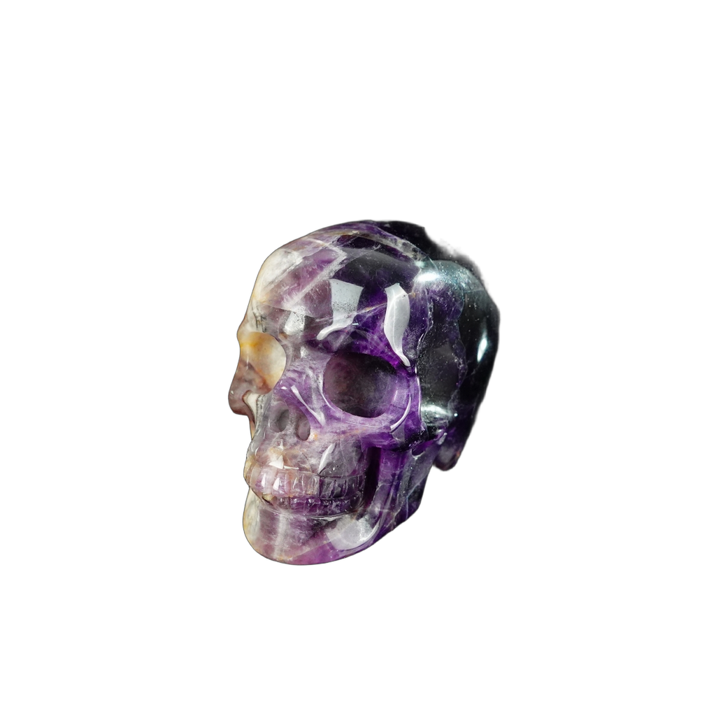2.2" Amethyst Crystal Skull Carving - Unique Piece #AM06