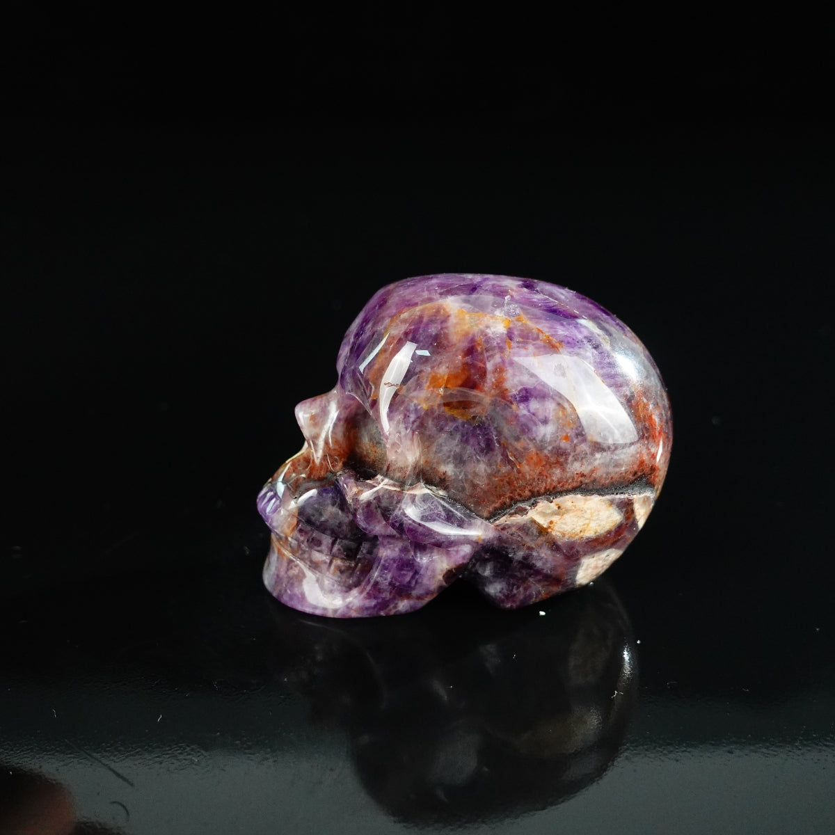 2.2" Amethyst Crystal Skull Carving - Unique Piece #AM07