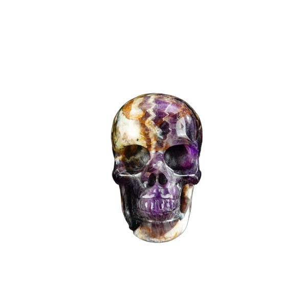 2.2" Amethyst Crystal Skull Carving - Unique Piece #AM08