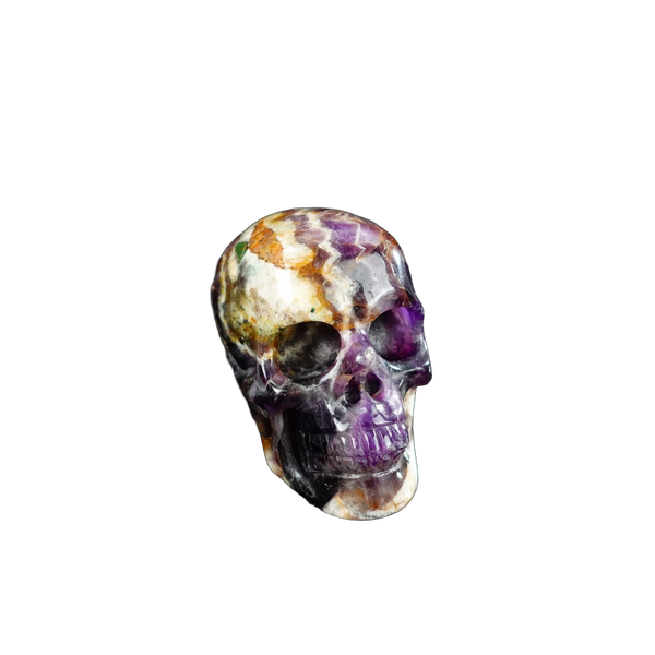 2.2" Amethyst Crystal Skull Carving - Unique Piece #AM08 - alternate view