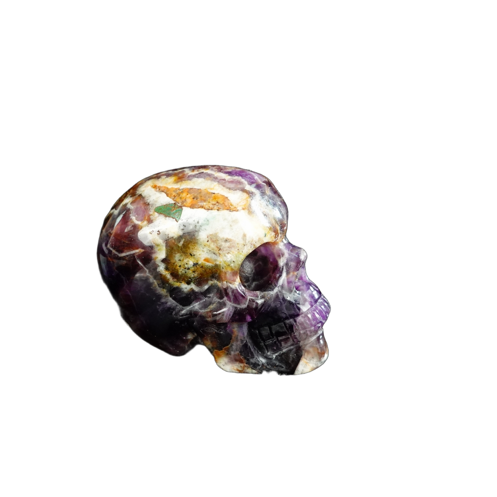 2.2" Amethyst Crystal Skull Carving - Unique Piece #AM08