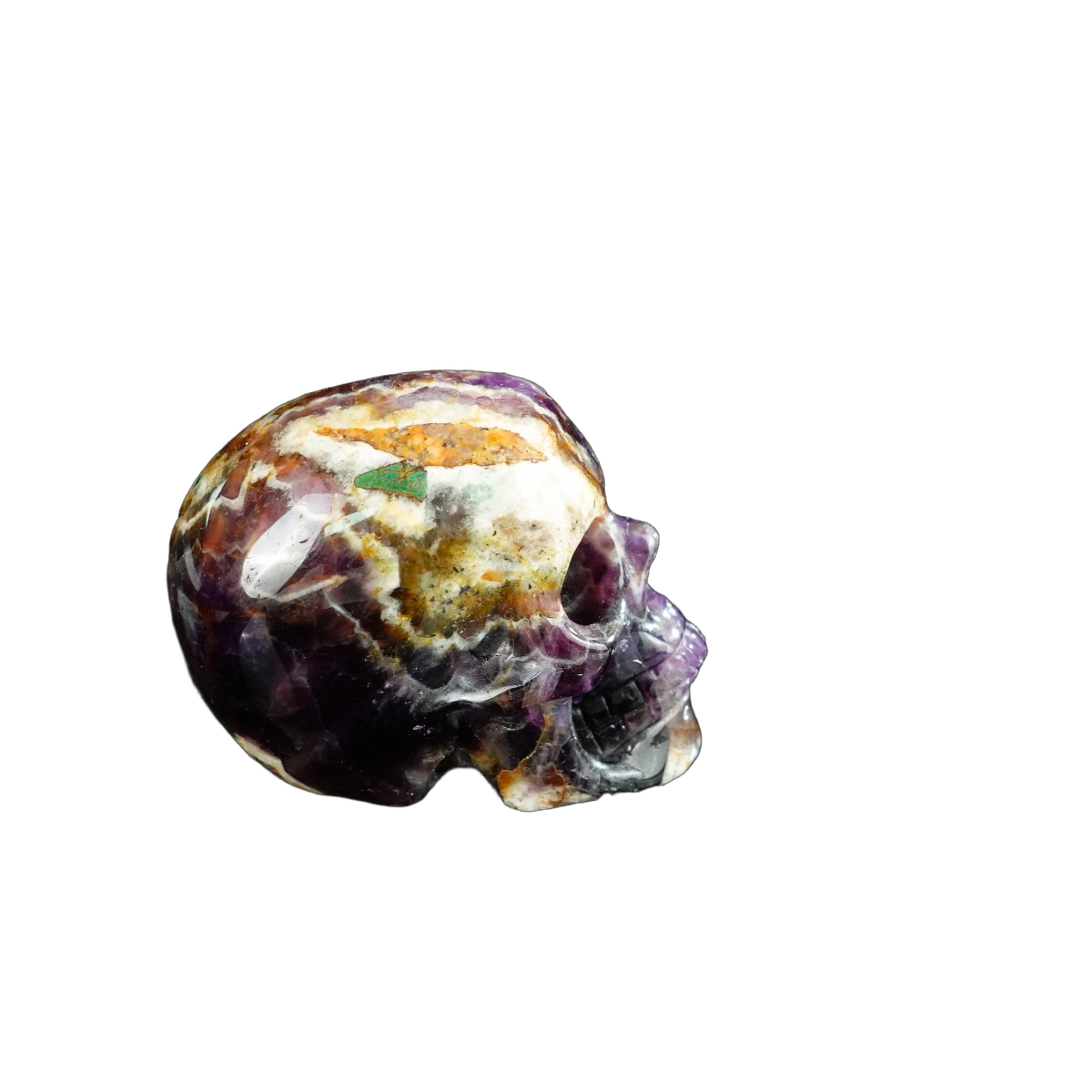 2.2" Amethyst Crystal Skull Carving - Unique Piece #AM08