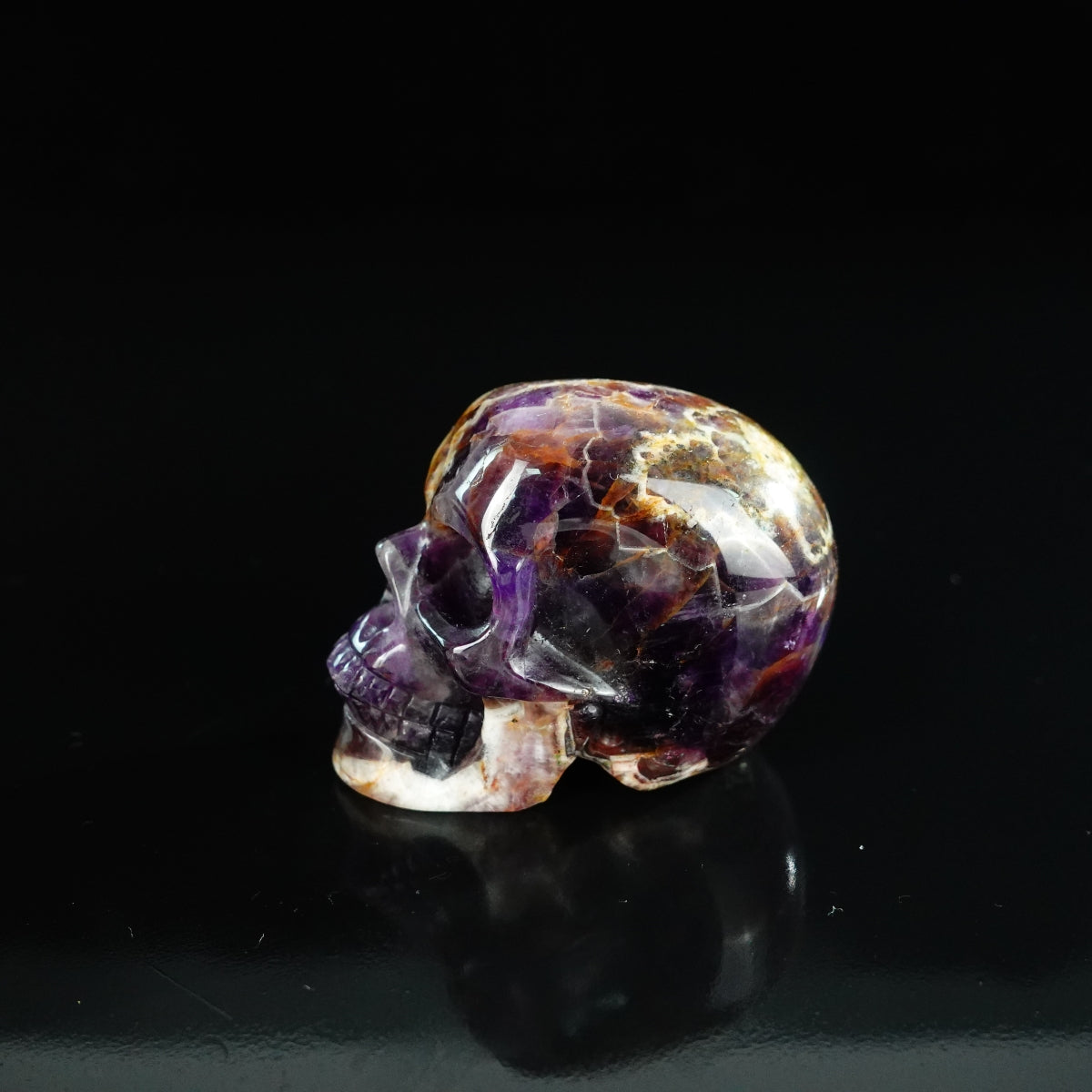 2.2" Amethyst Crystal Skull Carving - Unique Piece #AM08