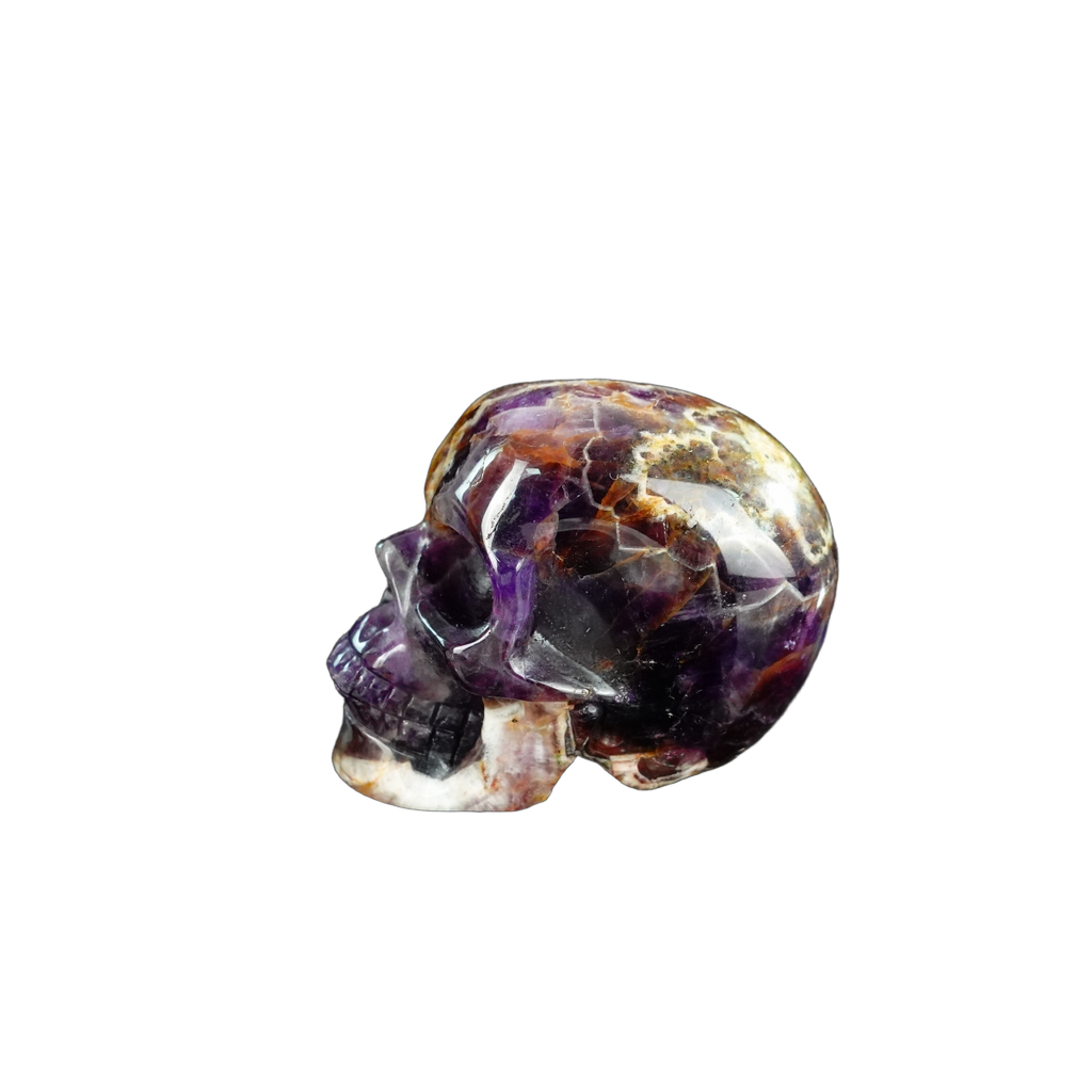 2.2" Amethyst Crystal Skull Carving - Unique Piece #AM08