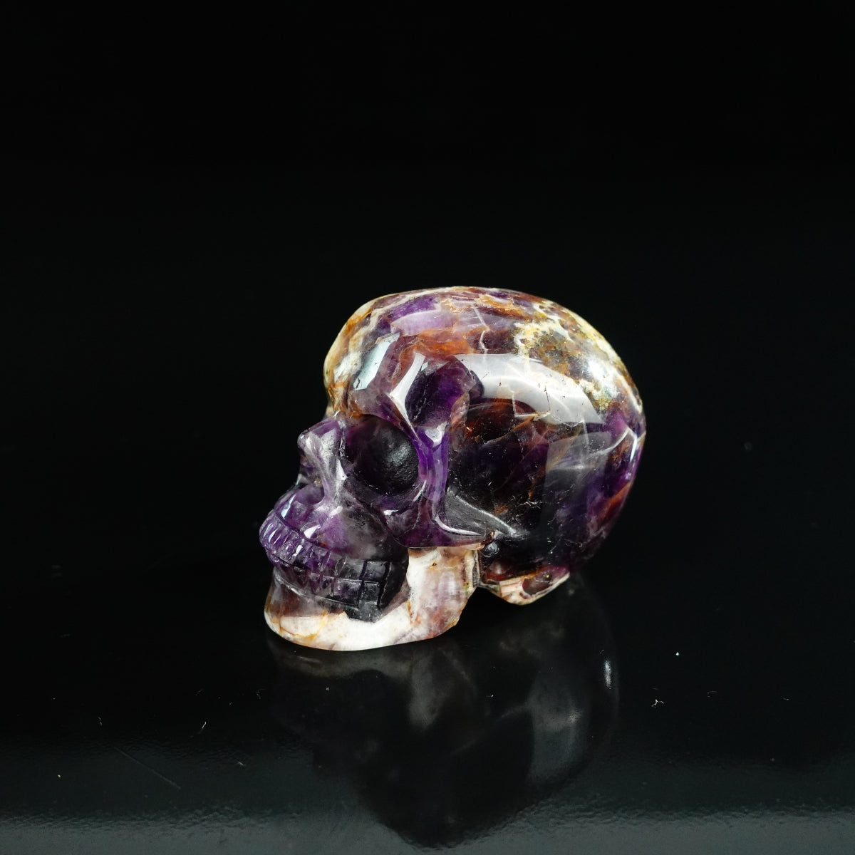 2.2" Amethyst Crystal Skull Carving - Unique Piece #AM08