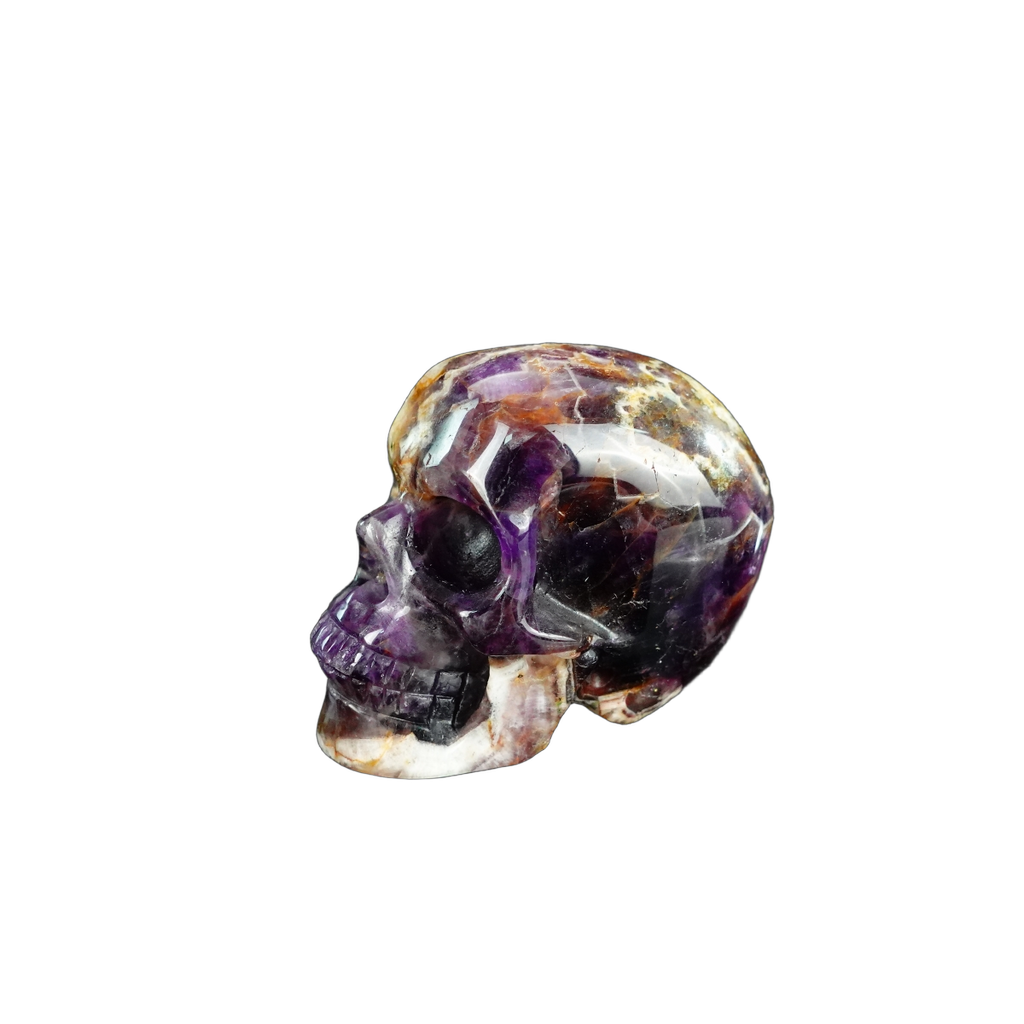 2.2" Amethyst Crystal Skull Carving - Unique Piece #AM08