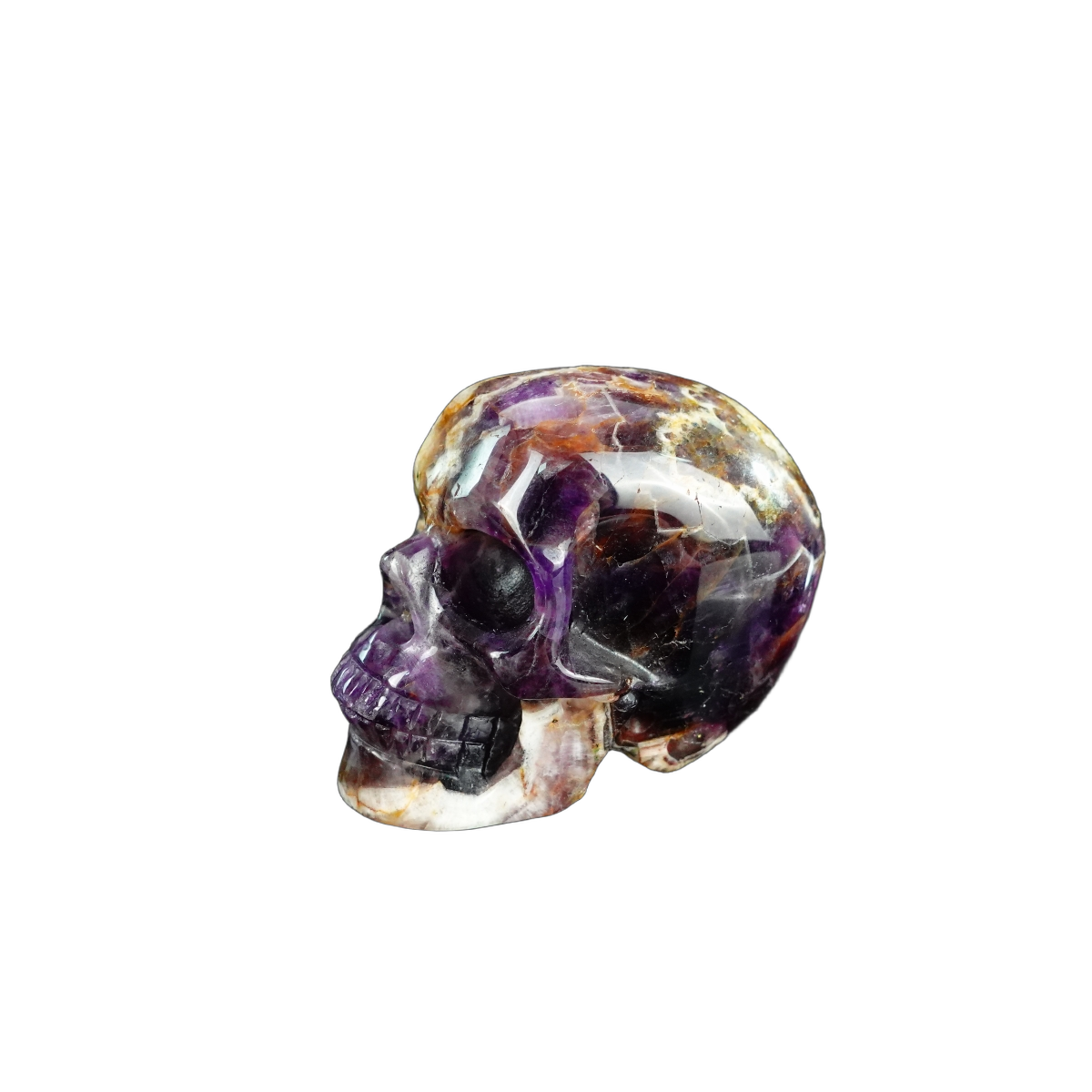 2.2" Amethyst Crystal Skull Carving - Unique Piece #AM08