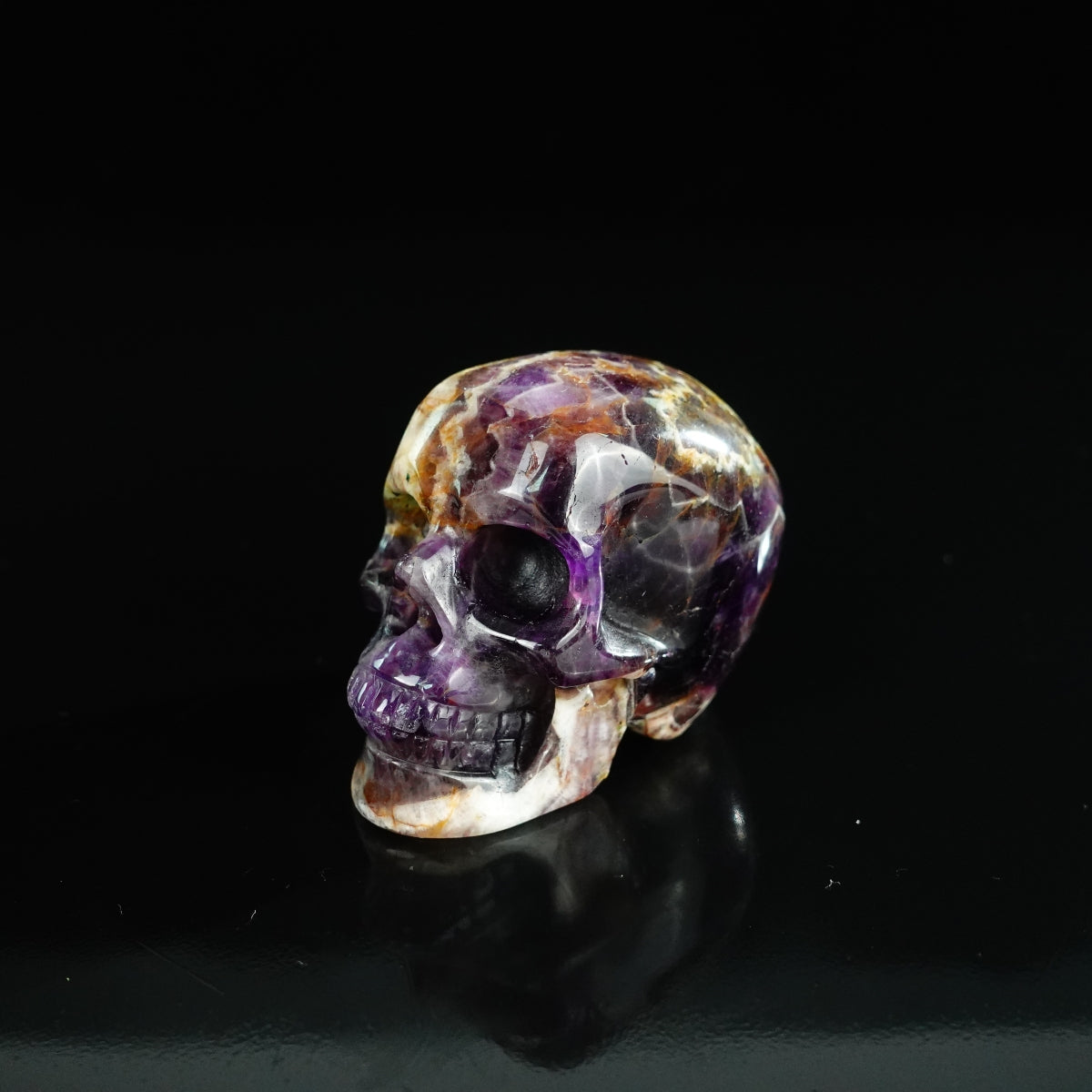 2.2" Amethyst Crystal Skull Carving - Unique Piece #AM08