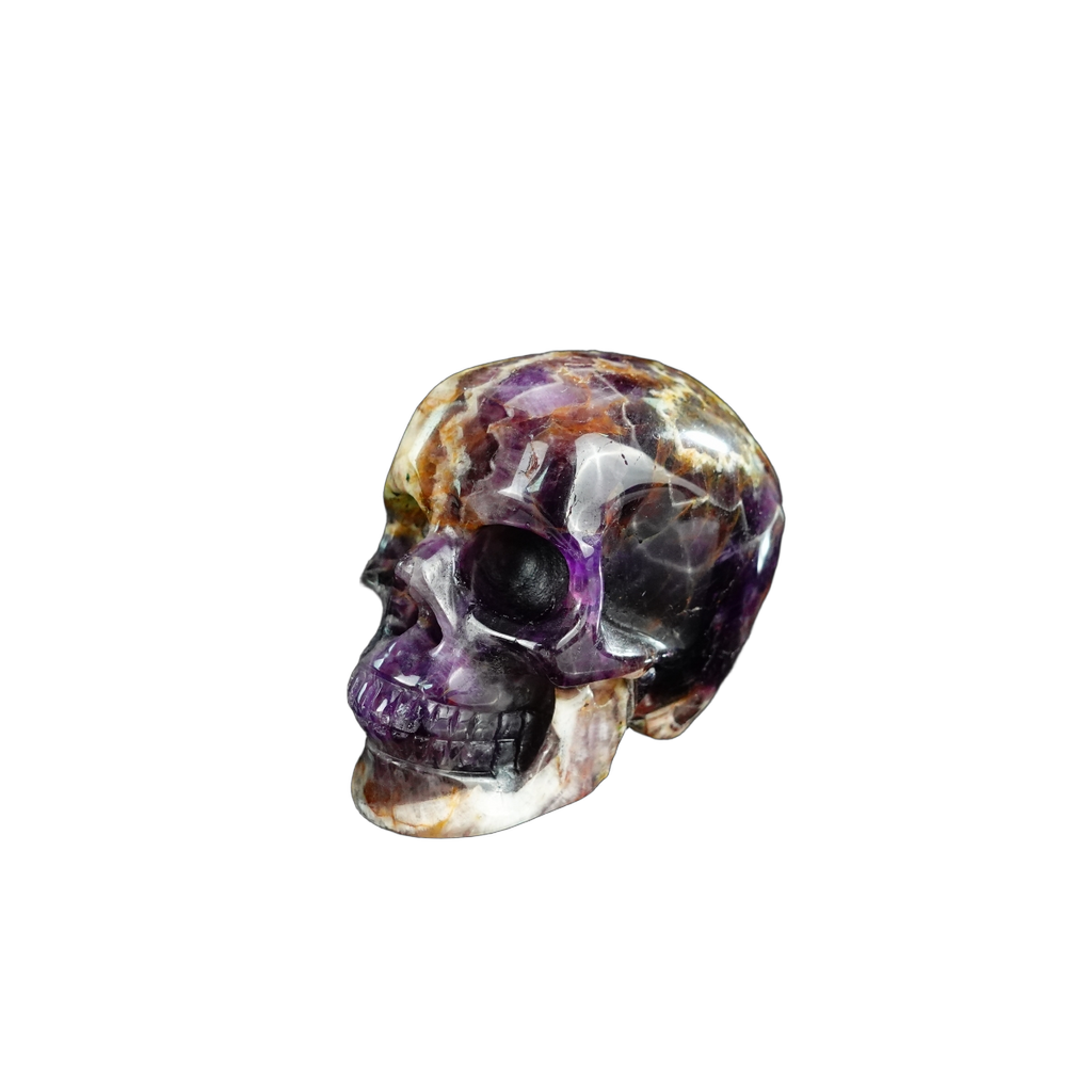 2.2" Amethyst Crystal Skull Carving - Unique Piece #AM08