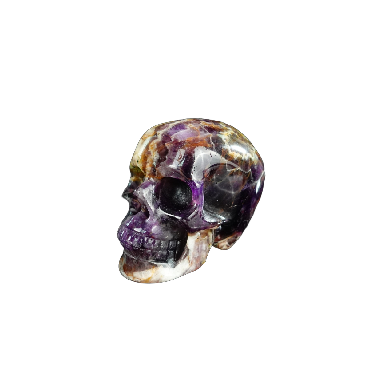 2.2" Amethyst Crystal Skull Carving - Unique Piece #AM08