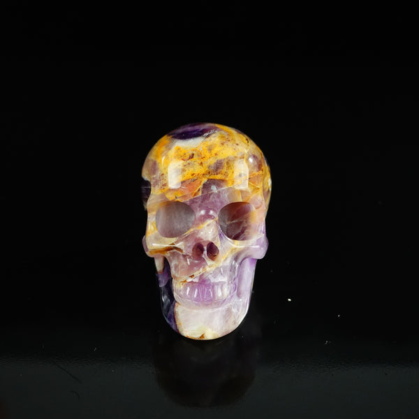 2.2" Amethyst Crystal Skull Carving - Unique Piece #AM09