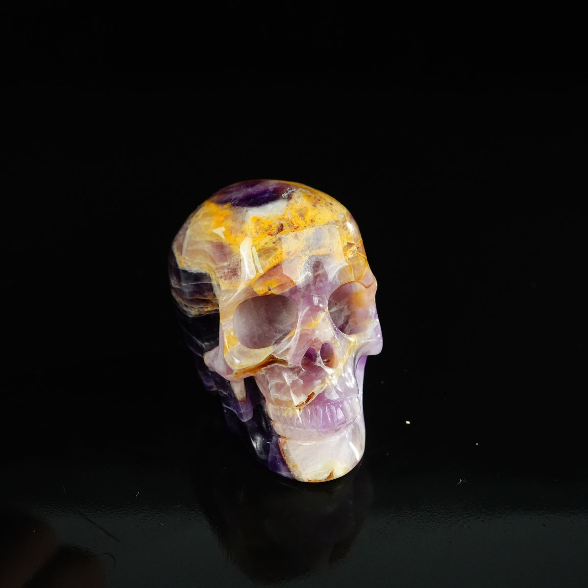 2.2" Amethyst Crystal Skull Carving - Unique Piece #AM09