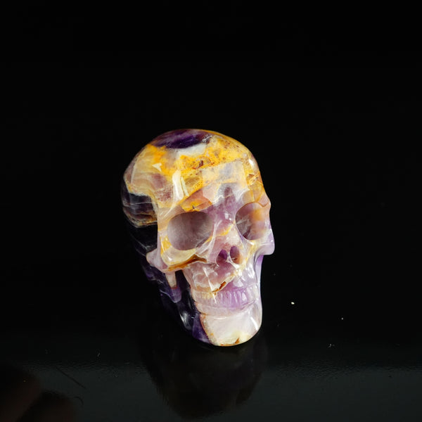 2.2" Amethyst Crystal Skull Carving - Unique Piece #AM09 - alternate view