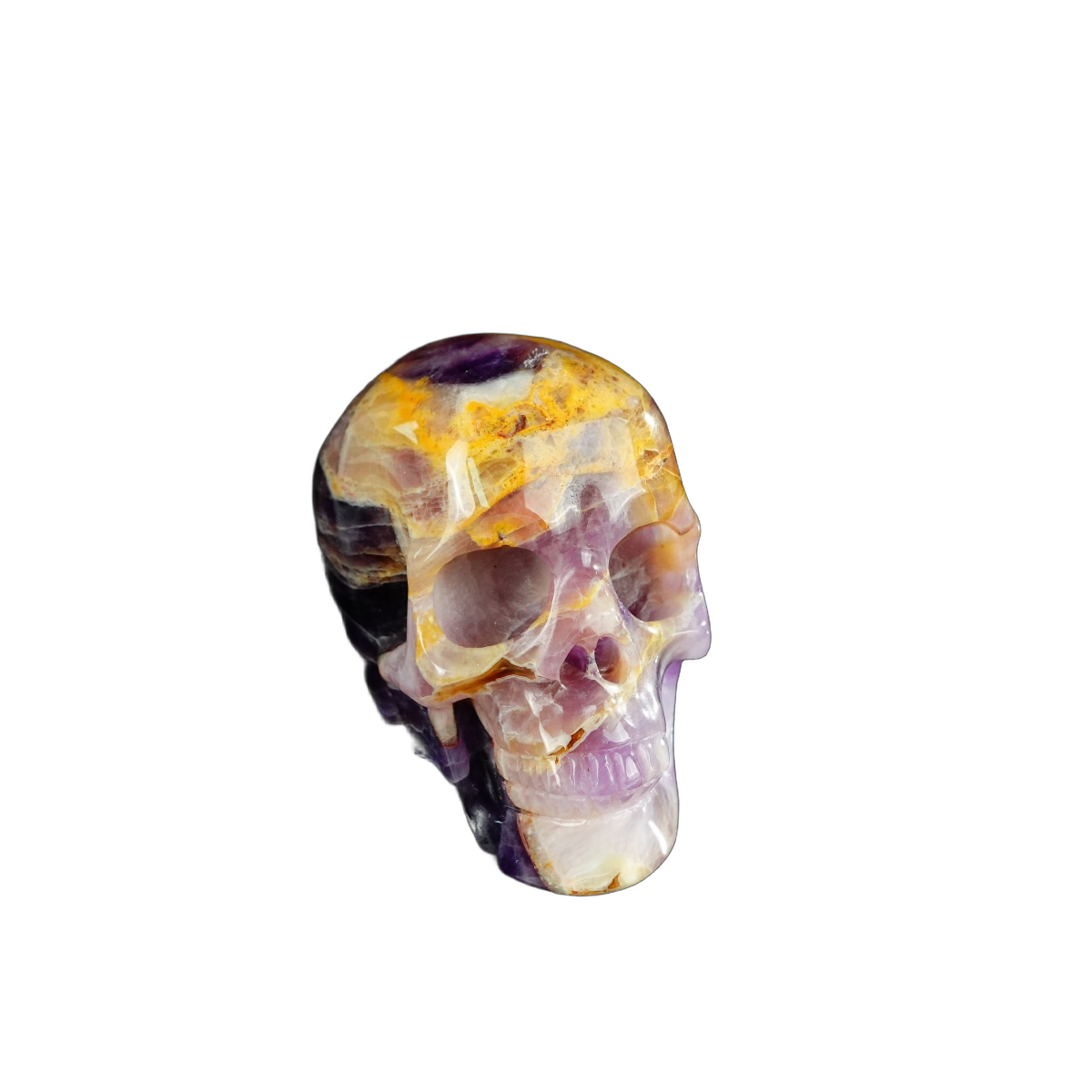 2.2" Amethyst Crystal Skull Carving - Unique Piece #AM09