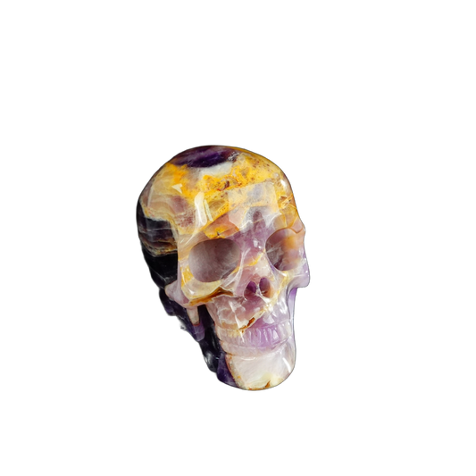 2.2" Amethyst Crystal Skull Carving - Unique Piece #AM09