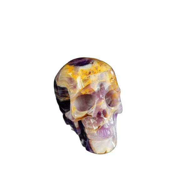 2.2" Amethyst Crystal Skull Carving - Unique Piece #AM09 - alternate view