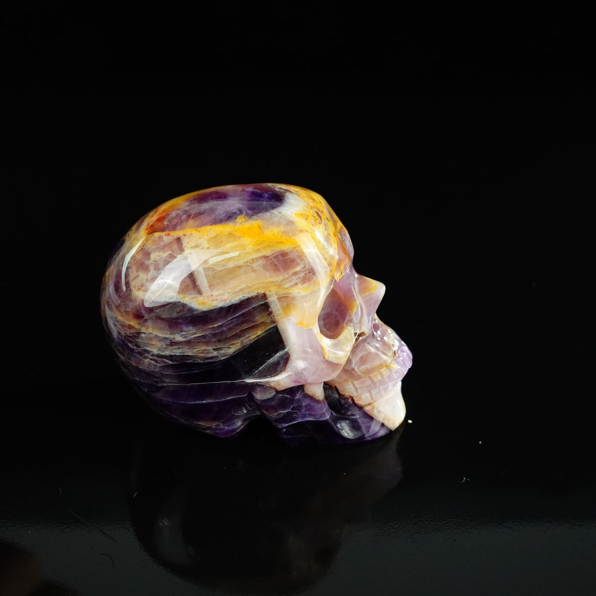 2.2" Amethyst Crystal Skull Carving - Unique Piece #AM09