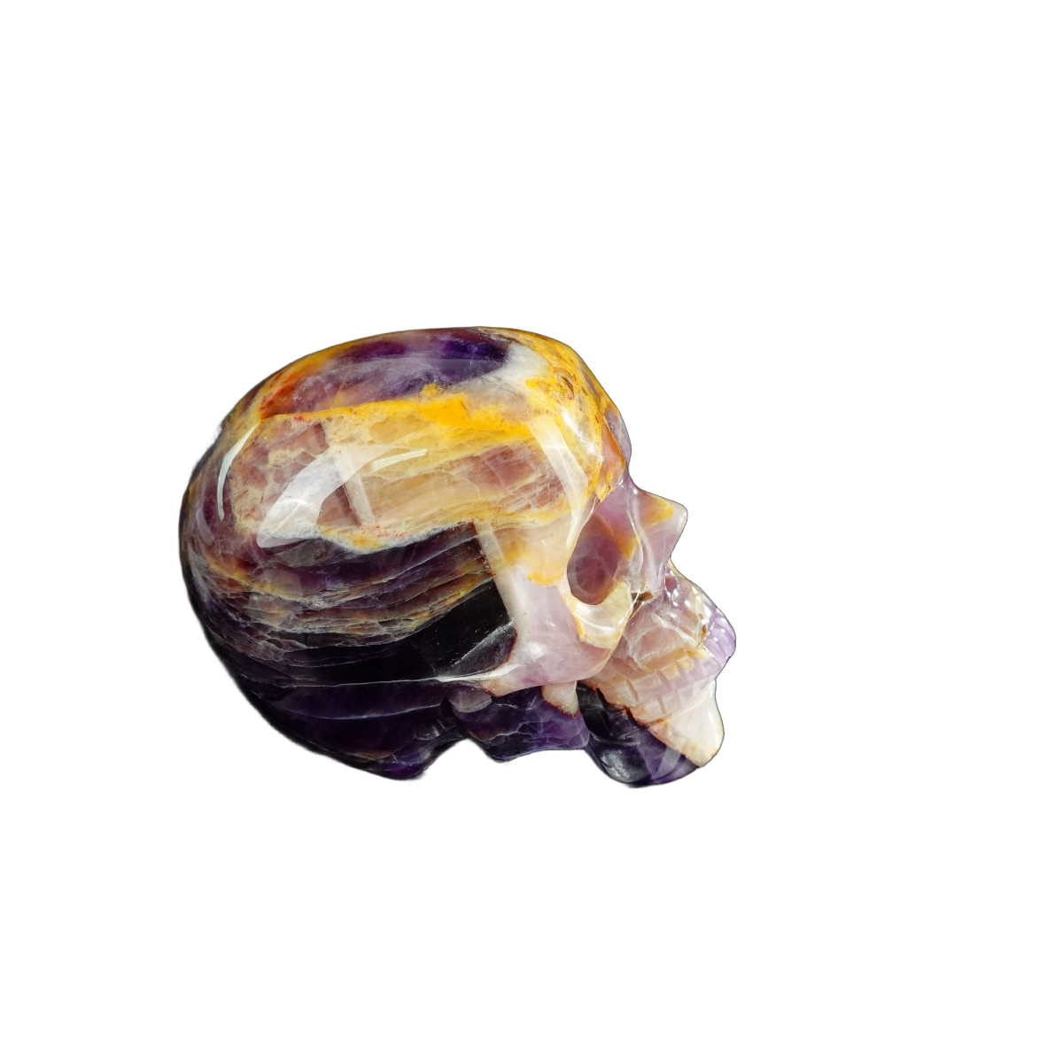 2.2" Amethyst Crystal Skull Carving - Unique Piece #AM09