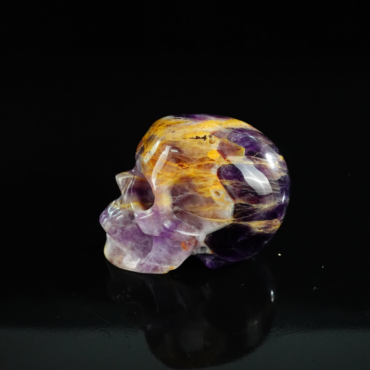 2.2" Amethyst Crystal Skull Carving - Unique Piece #AM09