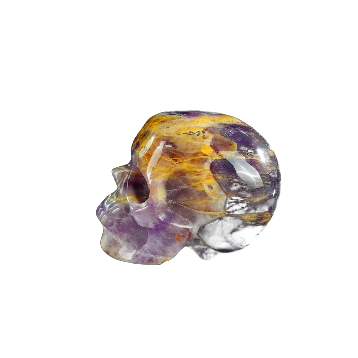 2.2" Amethyst Crystal Skull Carving - Unique Piece #AM09