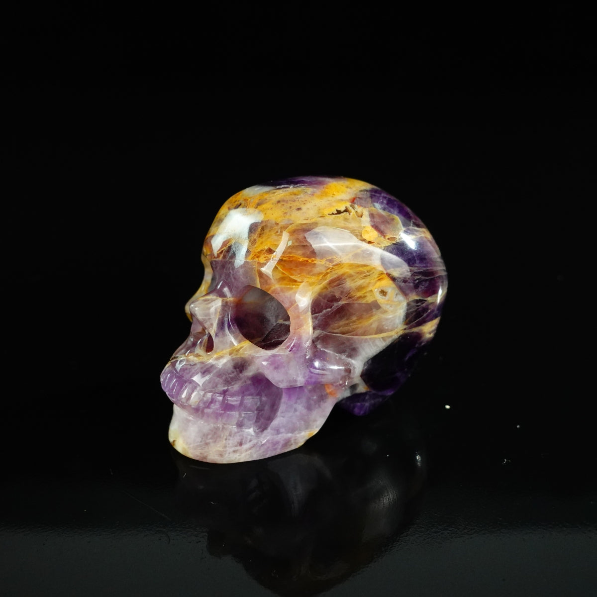 2.2" Amethyst Crystal Skull Carving - Unique Piece #AM09