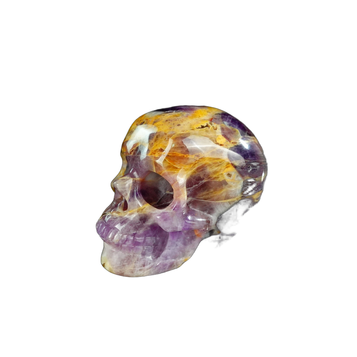 2.2" Amethyst Crystal Skull Carving - Unique Piece #AM09