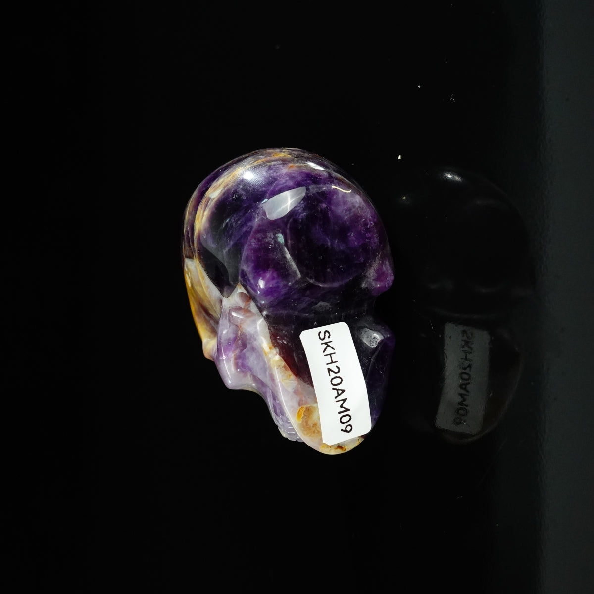 2.2" Amethyst Crystal Skull Carving - Unique Piece #AM09
