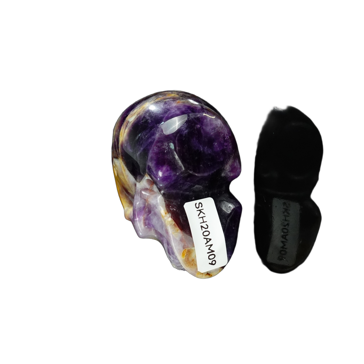 2.2" Amethyst Crystal Skull Carving - Unique Piece #AM09