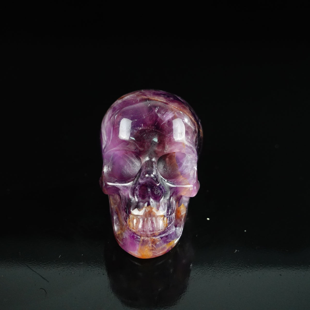 2.2" Amethyst Crystal Skull Carving - Unique Piece #AM10
