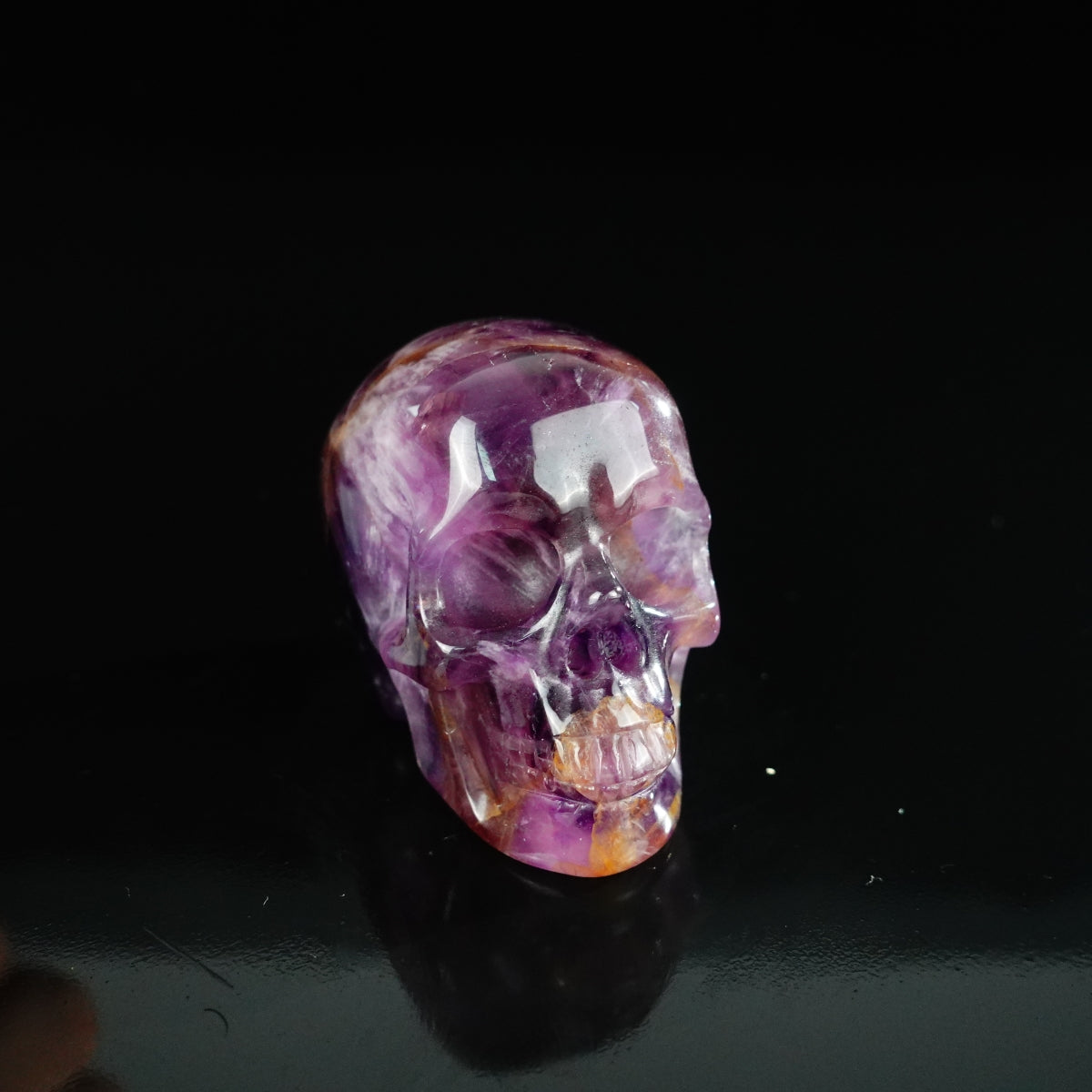 2.2" Amethyst Crystal Skull Carving - Unique Piece #AM10