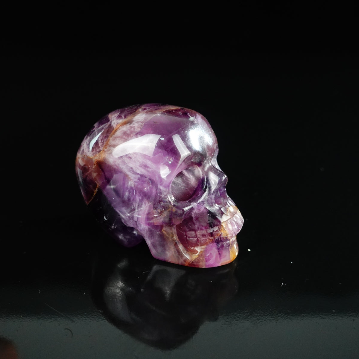 2.2" Amethyst Crystal Skull Carving - Unique Piece #AM10