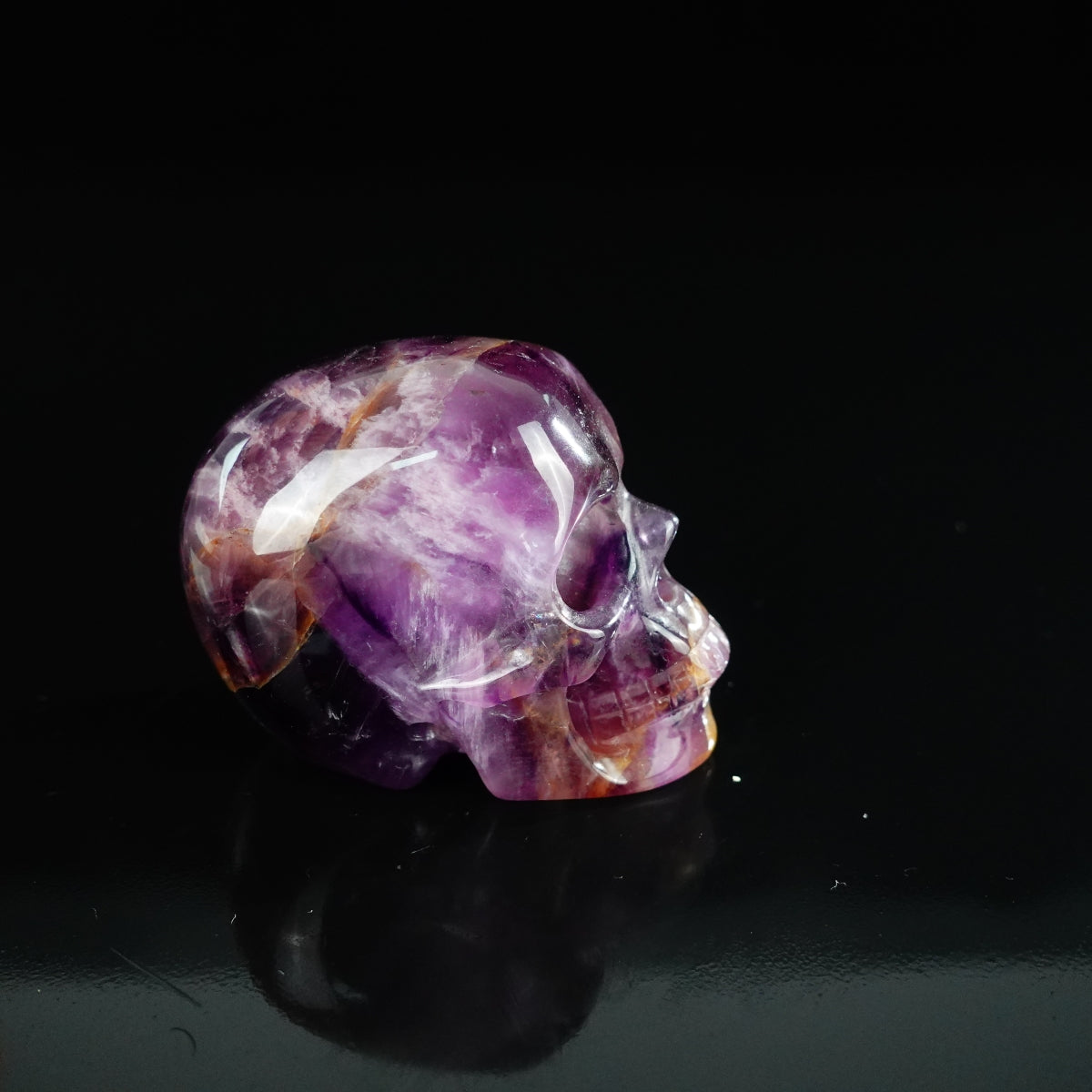 2.2" Amethyst Crystal Skull Carving - Unique Piece #AM10