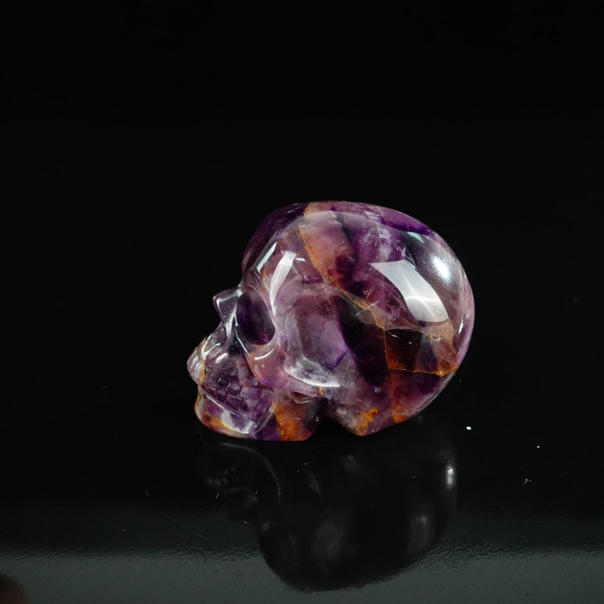 2.2" Amethyst Crystal Skull Carving - Unique Piece #AM10