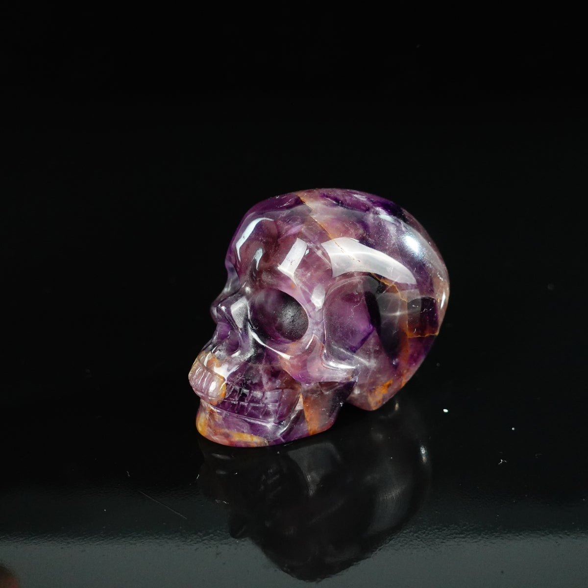 2.2" Amethyst Crystal Skull Carving - Unique Piece #AM10