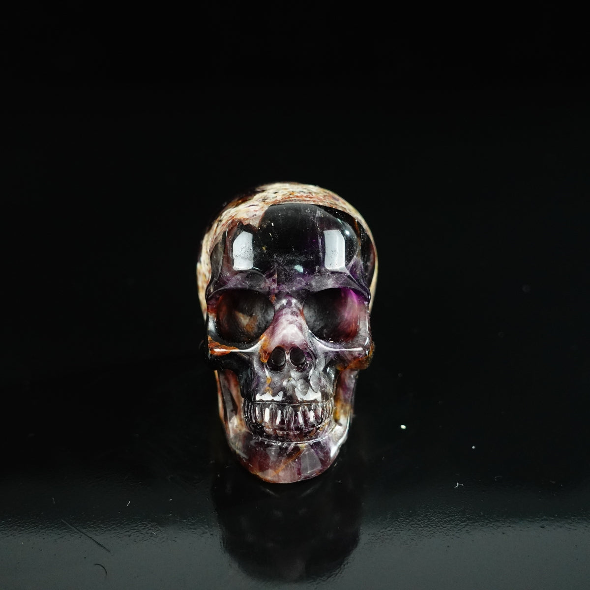2.2" Amethyst Crystal Skull Carving - Unique Piece #AM11