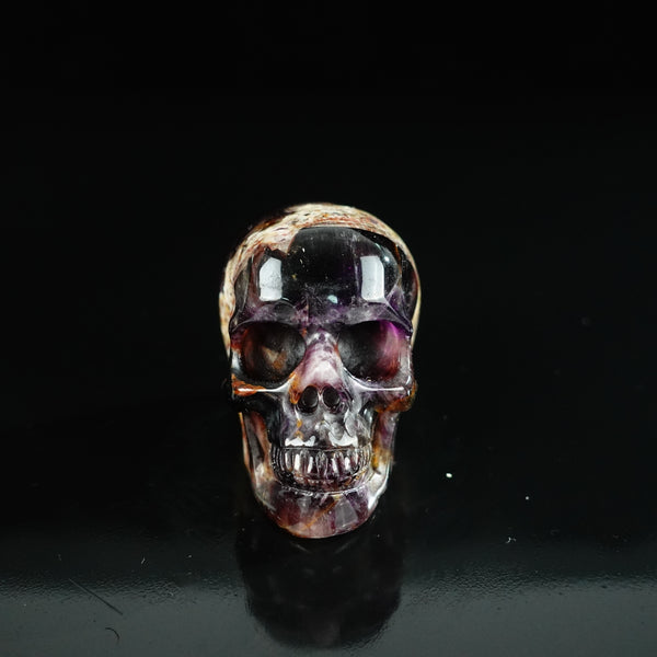 2.2" Amethyst Crystal Skull Carving - Unique Piece #AM11