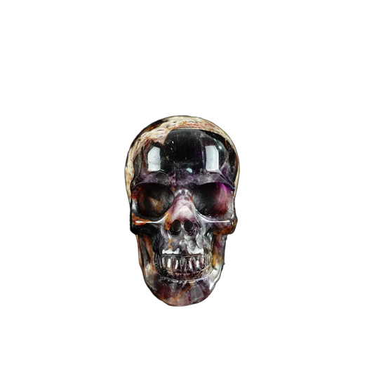 2.2" Amethyst Crystal Skull Carving - Unique Piece #AM11