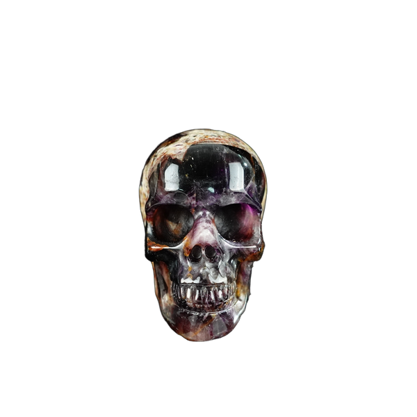 2.2" Amethyst Crystal Skull Carving - Unique Piece #AM11