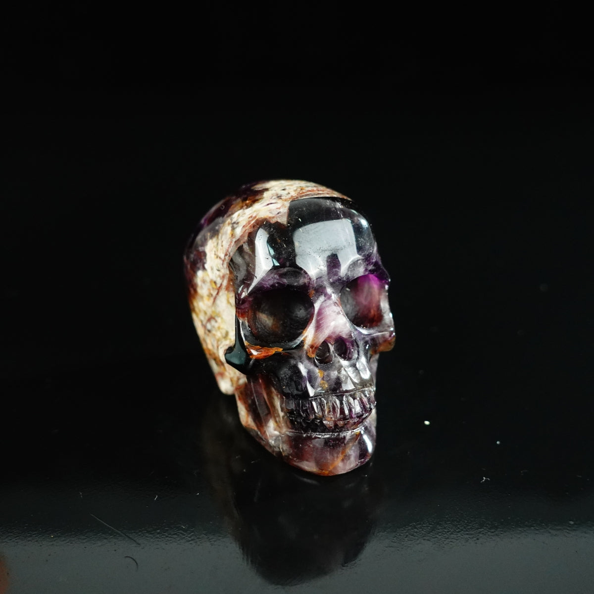 2.2" Amethyst Crystal Skull Carving - Unique Piece #AM11