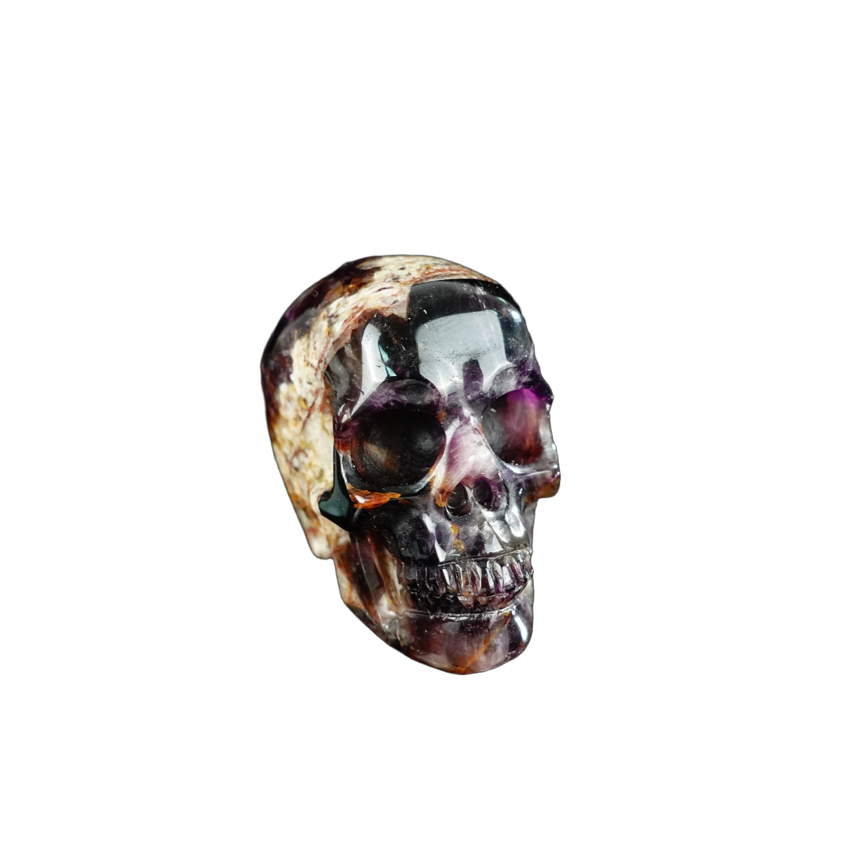 2.2" Amethyst Crystal Skull Carving - Unique Piece #AM11
