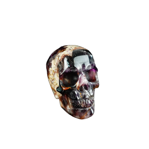 2.2" Amethyst Crystal Skull Carving - Unique Piece #AM11